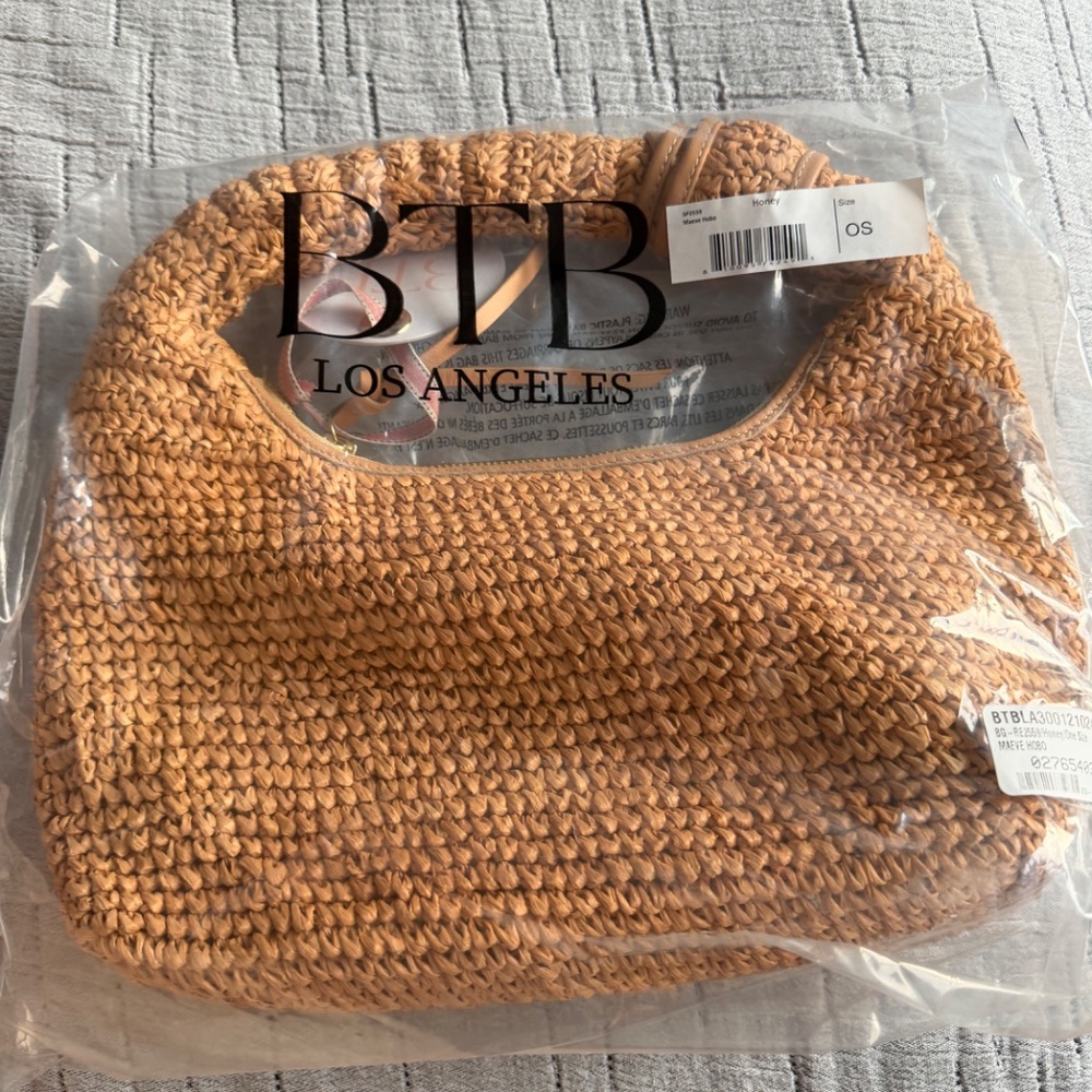 BTB Los Angeles Maeve Hobo Bag in Honey - Picture 6 of 7